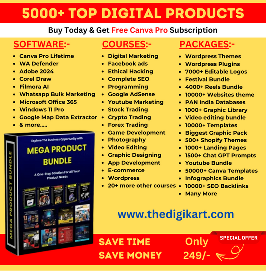 Ultimate Digital Products Bundle 2024 – 2000+ Premium Tools for Every Need