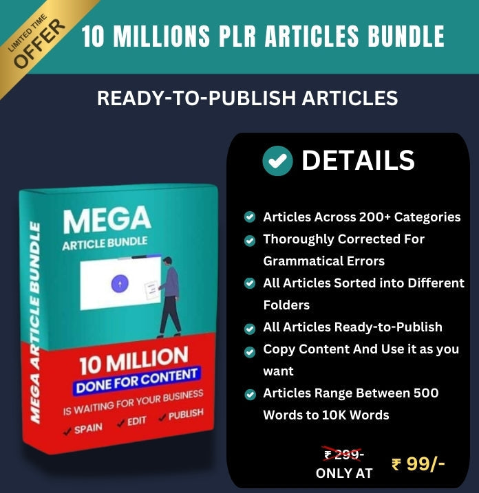 10 Million PLR Articles Bundle